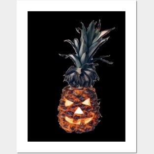 Halloween 2021 funny pineapple face Posters and Art